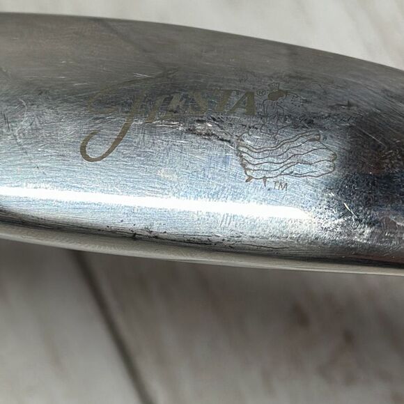 Vintage Fiestaware Red Enameled Saucepot Saucepan with Lid - Picture 2 of 7